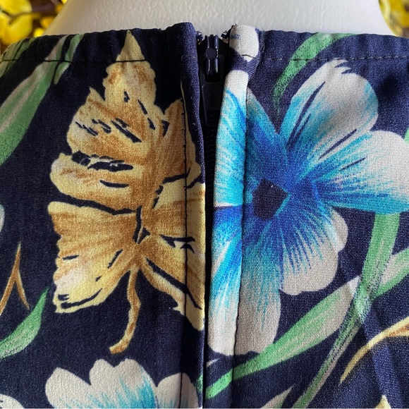 NWOT Vintage Leni Leni floral draped faux wrap dress - Picture 6 of 10